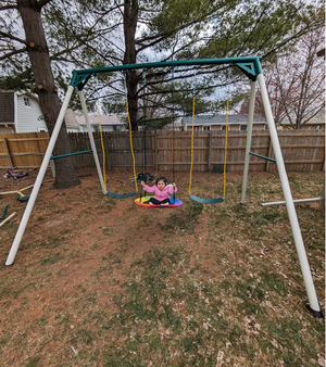 Installation Guide: 600lbs Swing Set with Sturdy Structure and Multi-Swing Combo