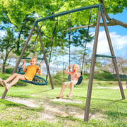 7.5FT 500lbs Heavy Duty Swing Sets for Kids and Adults with Spider Swing and Belt Swing