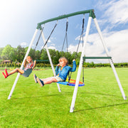 7.5FT 500lbs Heavy Duty Swing Sets for Kids and Adults with Spider Swing and Belt Swing